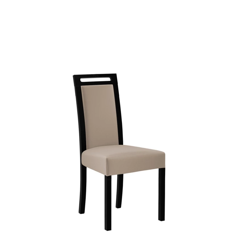 Čalúnená stolička do jedálne ENELI 5 - čierna / béžová