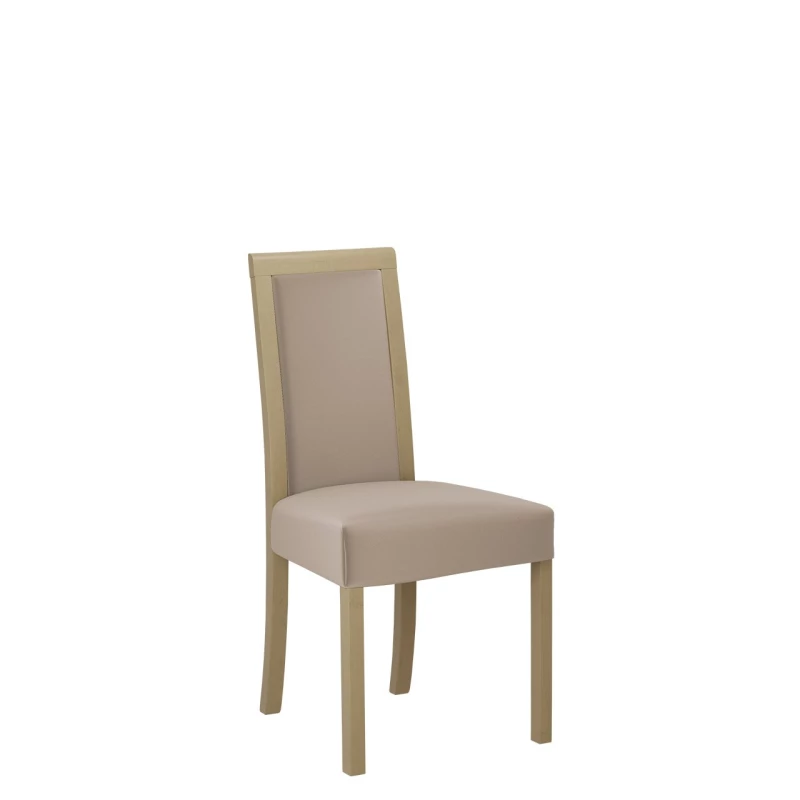 Jedálenská stolička s látkovým poťahom ENELI 3 - dub sonoma / béžová