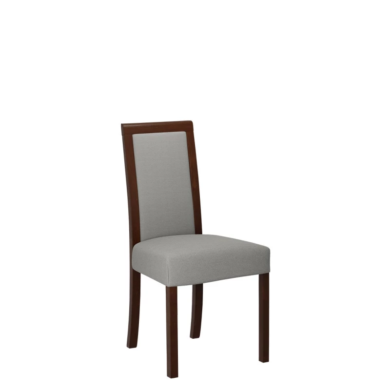 Jedálenská stolička s látkovým poťahom ENELI 3 - orech / šedá