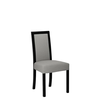 Jedálenská stolička s látkovým poťahom ENELI 3 - čierna / šedá