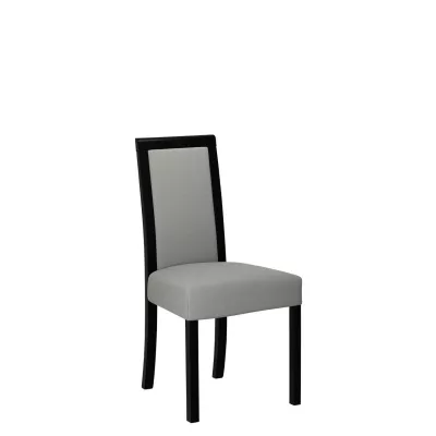 Jedálenská stolička s látkovým poťahom ENELI 3 - čierna / šedá