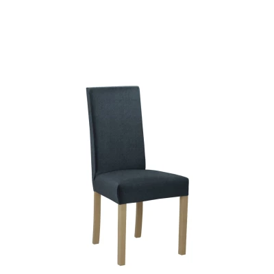 Jedálenská čalúnená stolička ENELI 2 - dub sonoma / námornícka modrá
