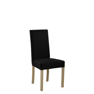 Jedálenská čalúnená stolička ENELI 2 - dub sonoma / čierna