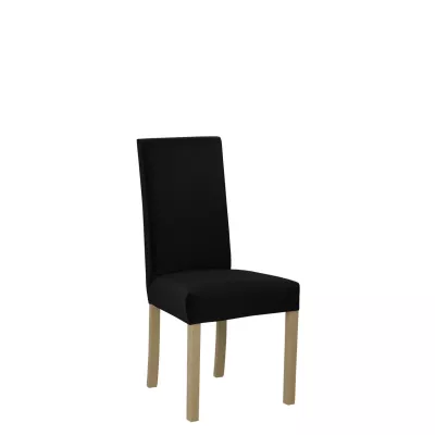 Jedálenská čalúnená stolička ENELI 2 - dub sonoma / čierna