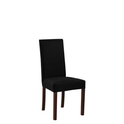 Jedálenská čalúnená stolička ENELI 2 - orech / čierna