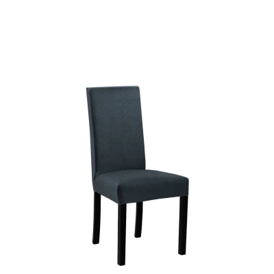 Jedálenská čalúnená stolička ENELI 2 - čierna / námornícka modrá