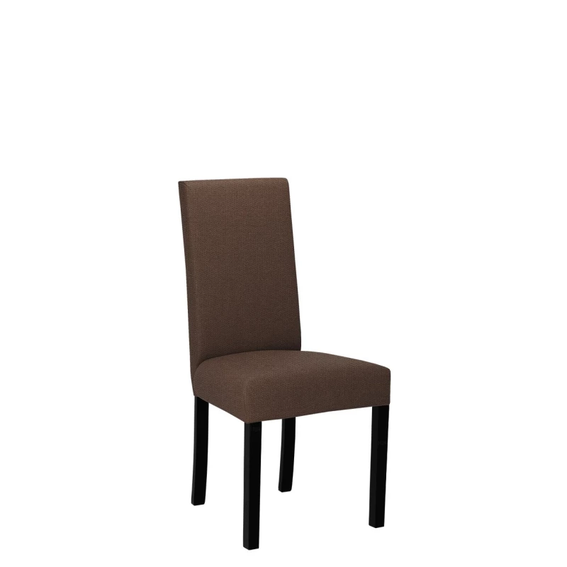 Jedálenská čalúnená stolička ENELI 2 - čierna / hnedá 2