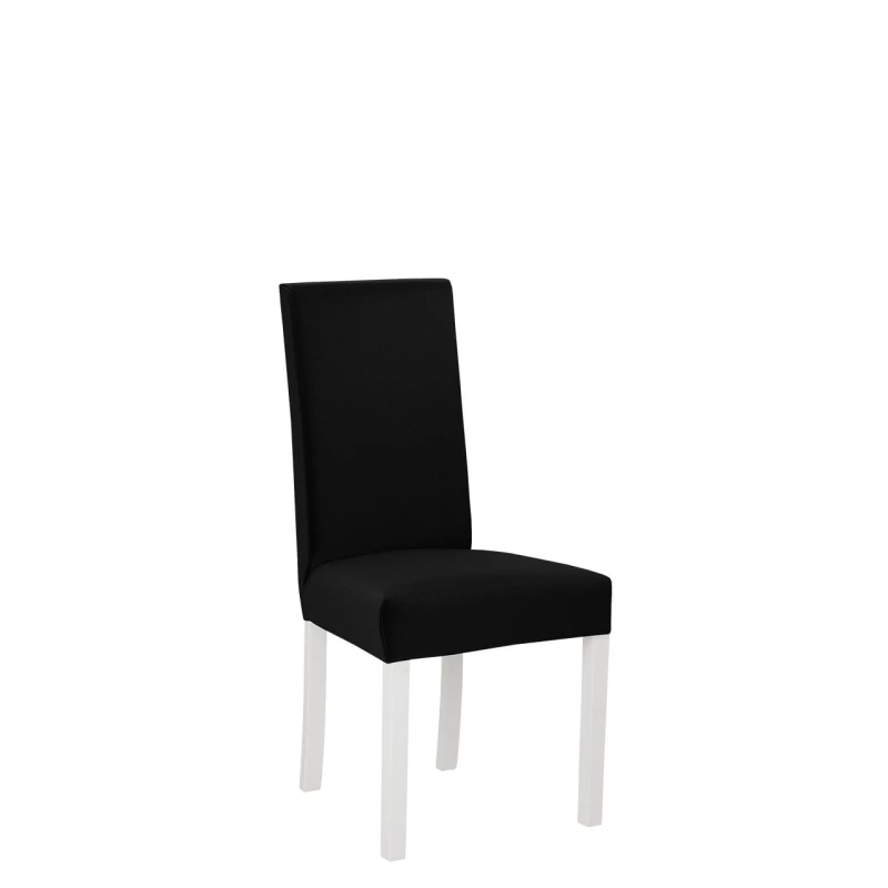Jedálenská čalúnená stolička ENELI 2 - biela / čierna