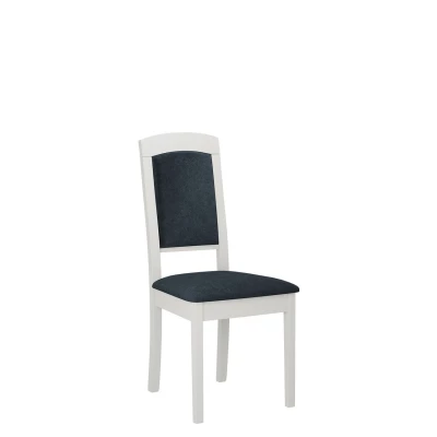 Čalúnená stolička do kuchyne ENELI 14 - biela / námornícka modrá