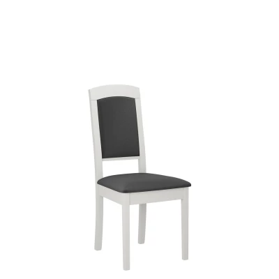 Čalúnená stolička do kuchyne ENELI 14 - biela / tmavá šedá