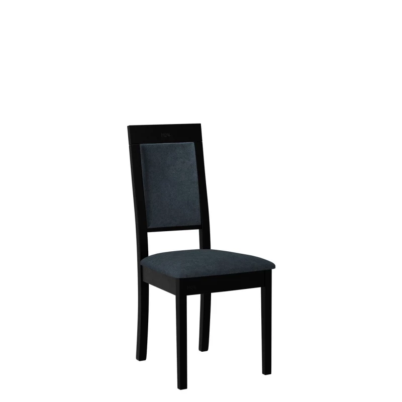 Kuchynská čalúnená stolička ENELI 13 - čierna / námornícka modrá