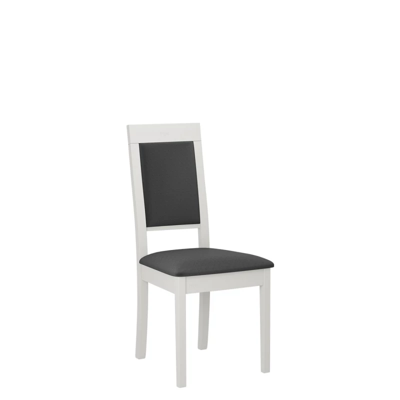 Kuchynská čalúnená stolička ENELI 13 - biela / tmavá šedá