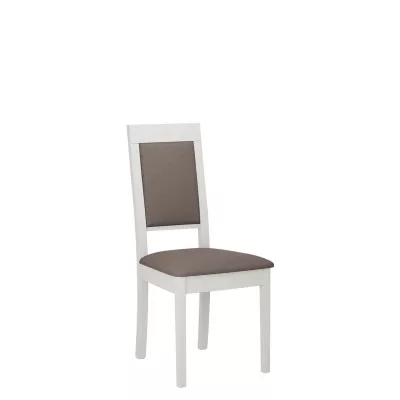 Kuchynská čalúnená stolička ENELI 13 - biela / hnedá 1