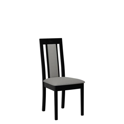 Kuchynská stolička s čalúneným sedákom ENELI 11 - čierna / šedá