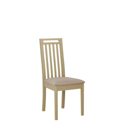 Jedálenská stolička s čalúneným sedákom ENELI 10 - dub sonoma / béžová