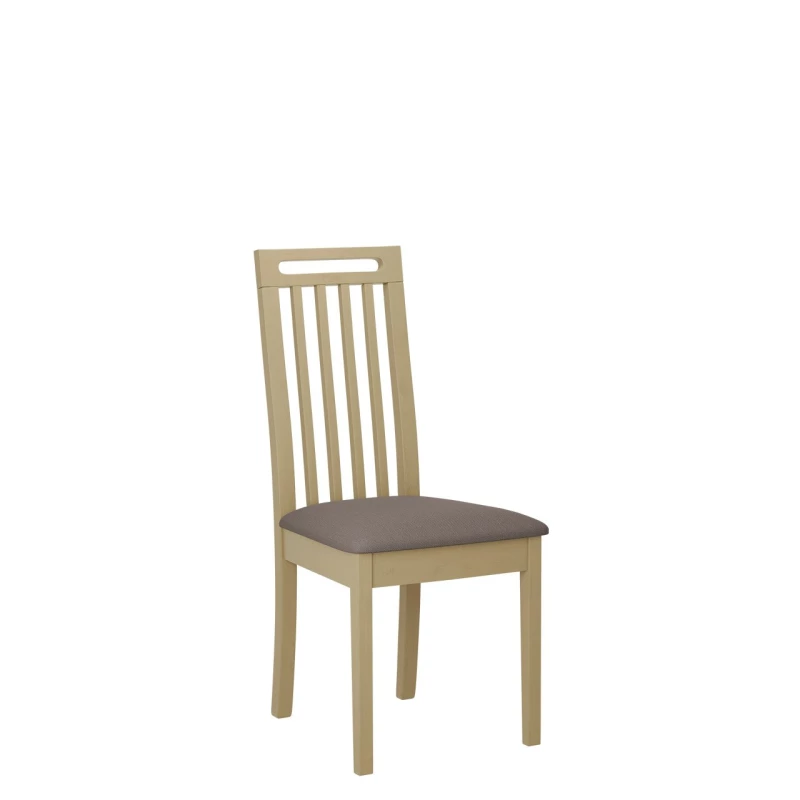 Jedálenská stolička s čalúneným sedákom ENELI 10 - dub sonoma / hnedá 1