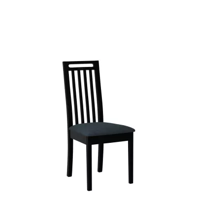 Jedálenská stolička s čalúneným sedákom ENELI 10 - čierna / námornícka modrá