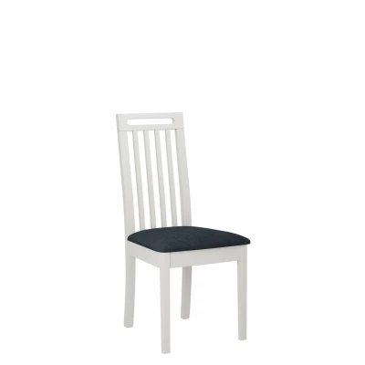 Jedálenská stolička s čalúneným sedákom ENELI 10 - biela / námornícka modrá