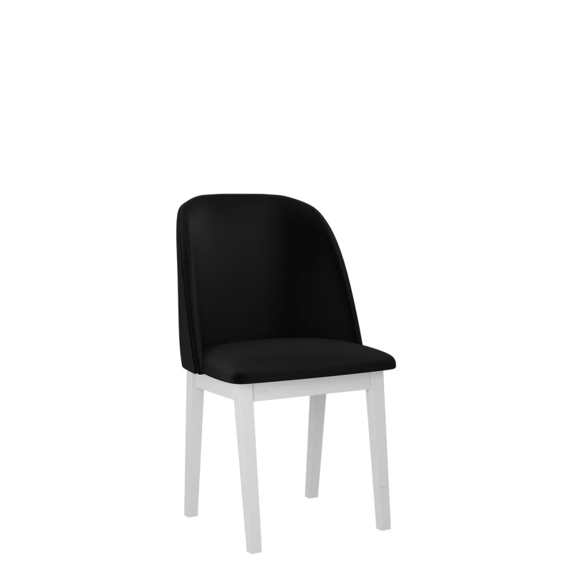 Čalúnená jedálenská stolička AFTON 1 - biela / čierna