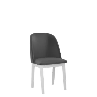 Čalúnená jedálenská stolička AFTON 1 - biela / tmavá šedá