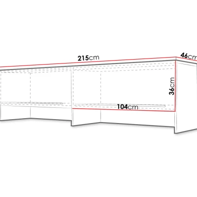 Nástavba k horizontální sklápěcí posteli 140x200 CELENA - šedá