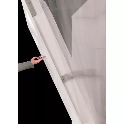 Horizontálna sklápacia jednolôžková posteľ 90x200 CELENA 1 - šedá