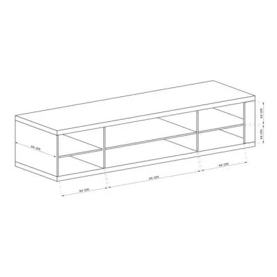 TV stolík ANNELISA 2 - dub ribbeck