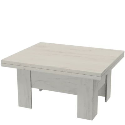 Rozkladací stôl VILKO - dub kraft biely