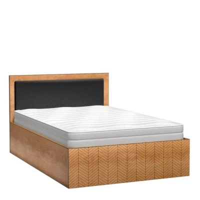 Priestranná posteľ DELA - 160x200, dub artisan