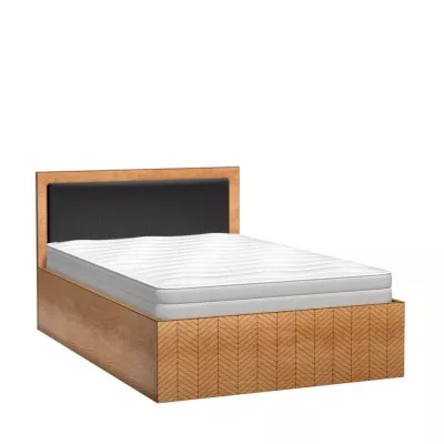 Priestranná posteľ DELA - 160x200, dub artisan
