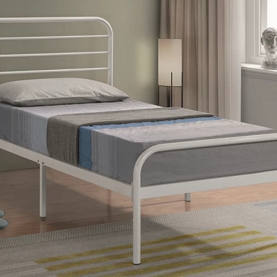 Jednolôžková posteľ GINA - 90x200 cm, biela