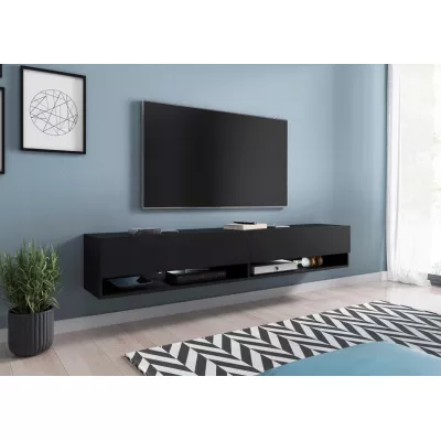 TV stolík CALIBURI 180 - čierny grafitový