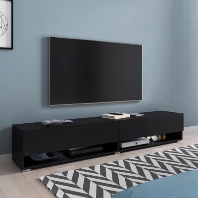 TV stolík CALIBURI 180 - čierny grafitový