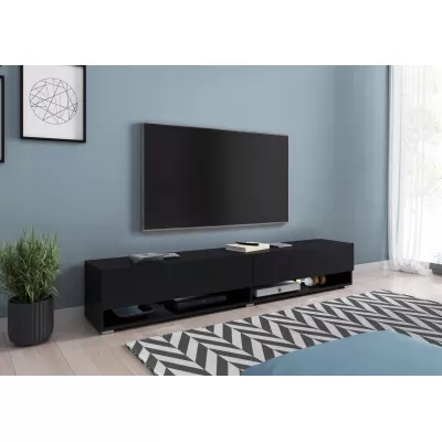 TV stolík CALIBURI 180 - čierny grafitový