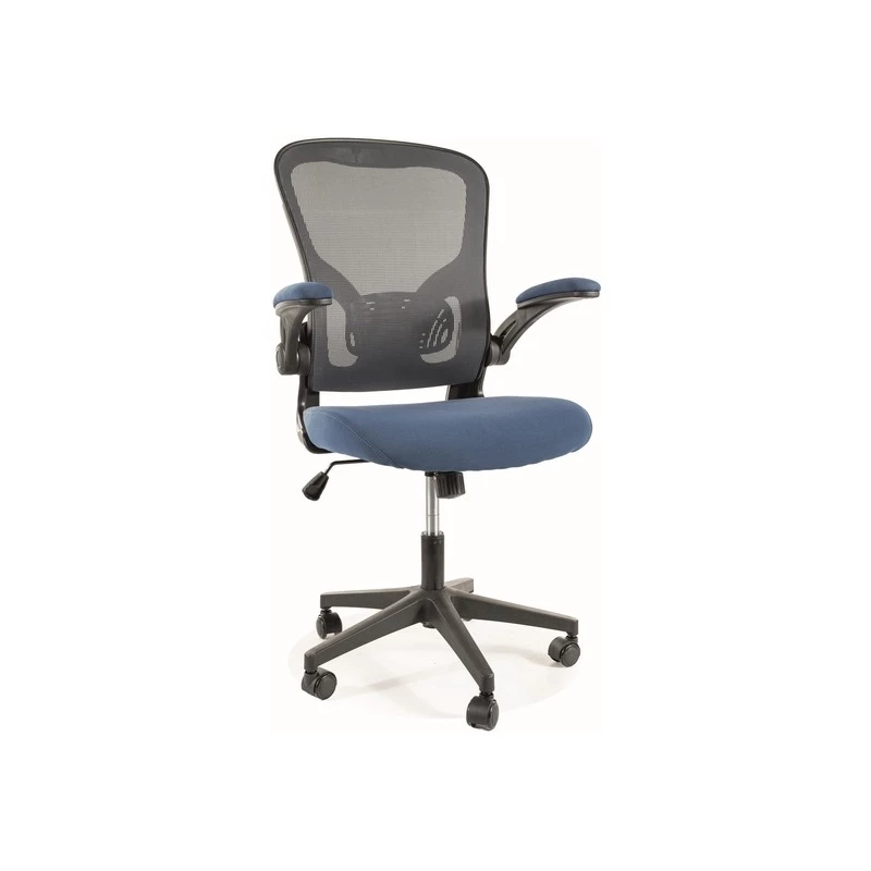 Otočná stolička DALAL - šedá / modrá