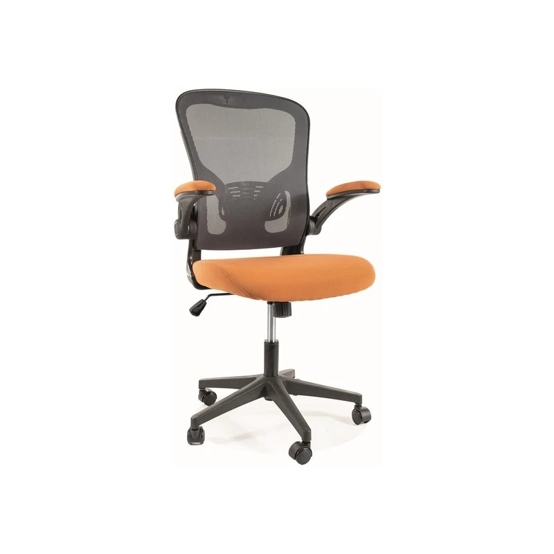 Otočná stolička DALAL - šedá / oranžová