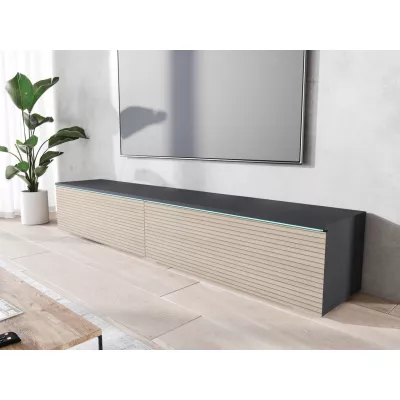 TV stolík CERIEE 180 - matera / dub gaja lamely