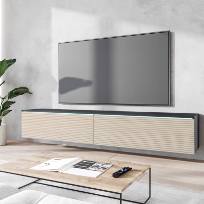 TV stolík CERIEE 180 - matera / dub gaja lamely