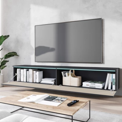 TV stolík CERIEE 180 - matera / dub gaja lamely