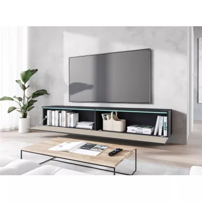 TV stolík CERIEE 180 - matera / dub gaja lamely