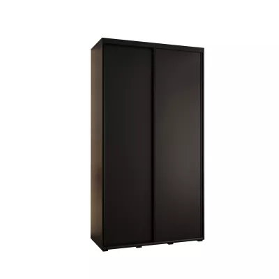 Šatníková skriňa ASIRI 1 - 130/45 cm, čierna / čierna