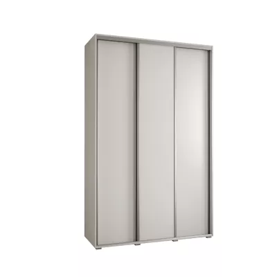Šatníková skriňa ASIRI 1 - 150/60 cm, biela / strieborná