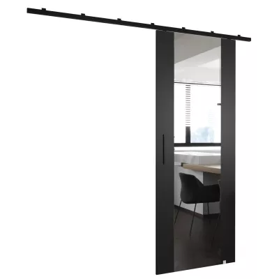Posuvné dvere so zrkadlom PERDITA 2 - 80 cm, čierne