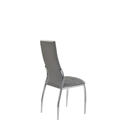 Set 4x čalúnená jedálenská stolička BLARNEY - šedá ekokoža