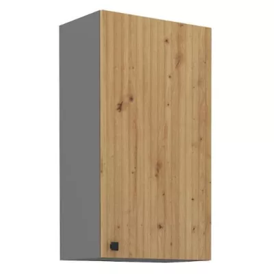Vysoká horná skrinka NOMIN - šírka 50 cm, dub artisan / antracit