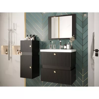 Kúpeľňová zostava SALVATORA 5 - čierna + umývadlo ZDARMA