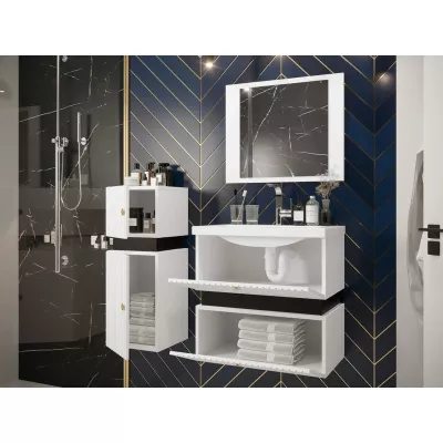 Kúpeľňová zostava SALVATORA 5 - čierna + umývadlo ZDARMA