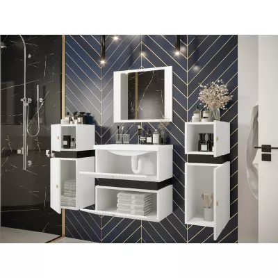 Kúpeľňová zostava SALVATORA 3 - čierna + umývadlo ZDARMA