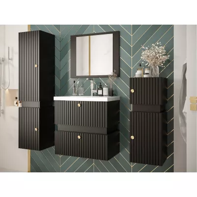 Kúpeľňová zostava SALVATORA 1 - čierna + umývadlo a sifón ZDARMA