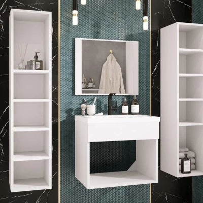 Kúpeľňová zostava SILVINO 1 - biela + umývadlo ZDARMA